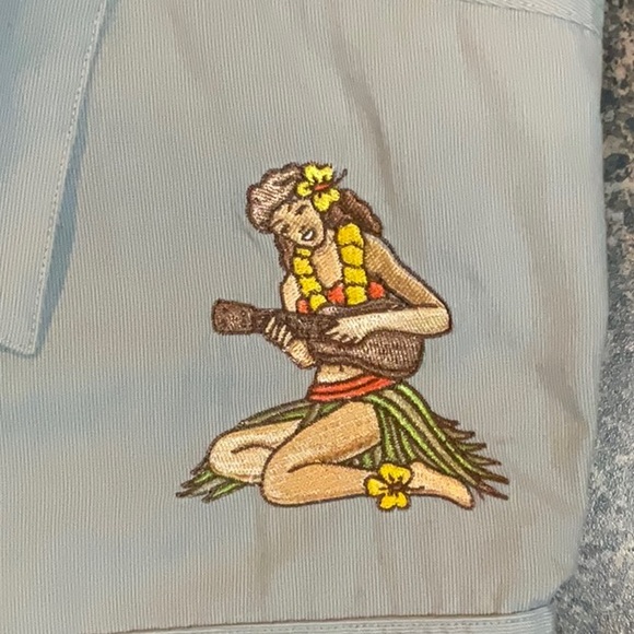 Howler Brothers bros hula girl gaucho shirt size Large - Picture 5 of 5